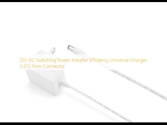 12V DC Switching Power Adapter Efficienza caricabatterie universale 5.5*2.1mm connettore